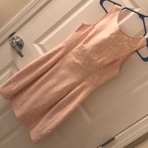 Pale pink lace dress